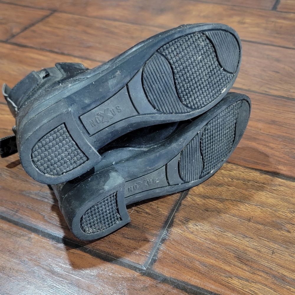Kids Black Leather Boots - Picture 5 of 8